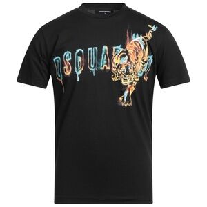 DSQUARED2 
Tiger Logo-Print Cotton T-Shirt